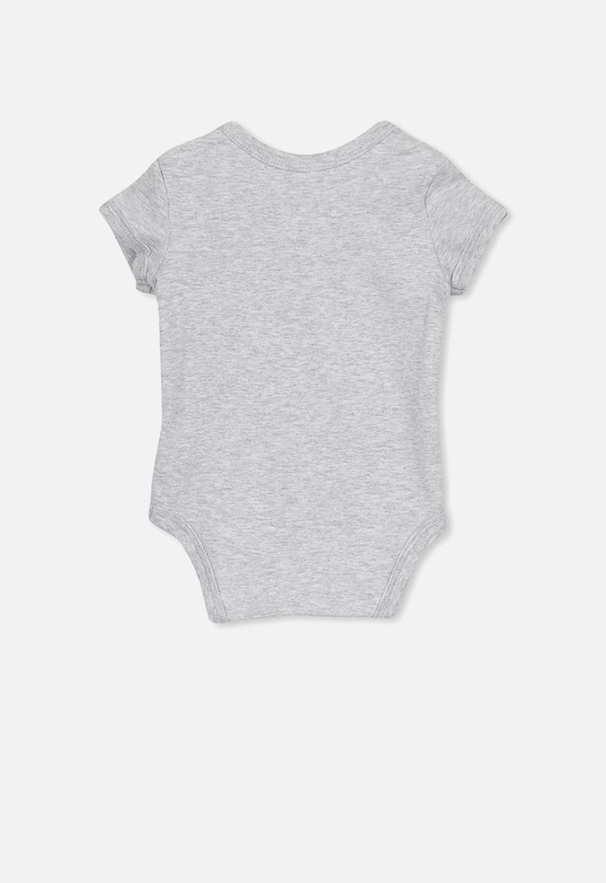 Cotton On - Mini short sleeve bubby-suit - grey 