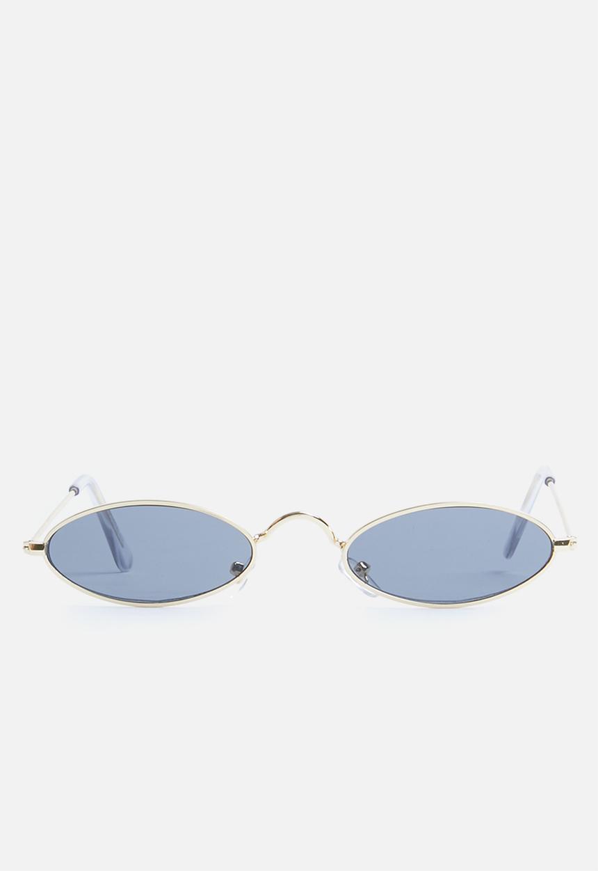 Superbalist - Dakota small oval sunglasses - gold & black