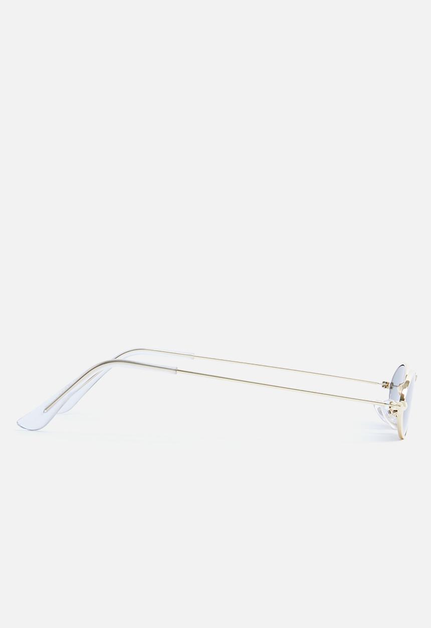 Superbalist - Dakota small oval sunglasses - gold & black