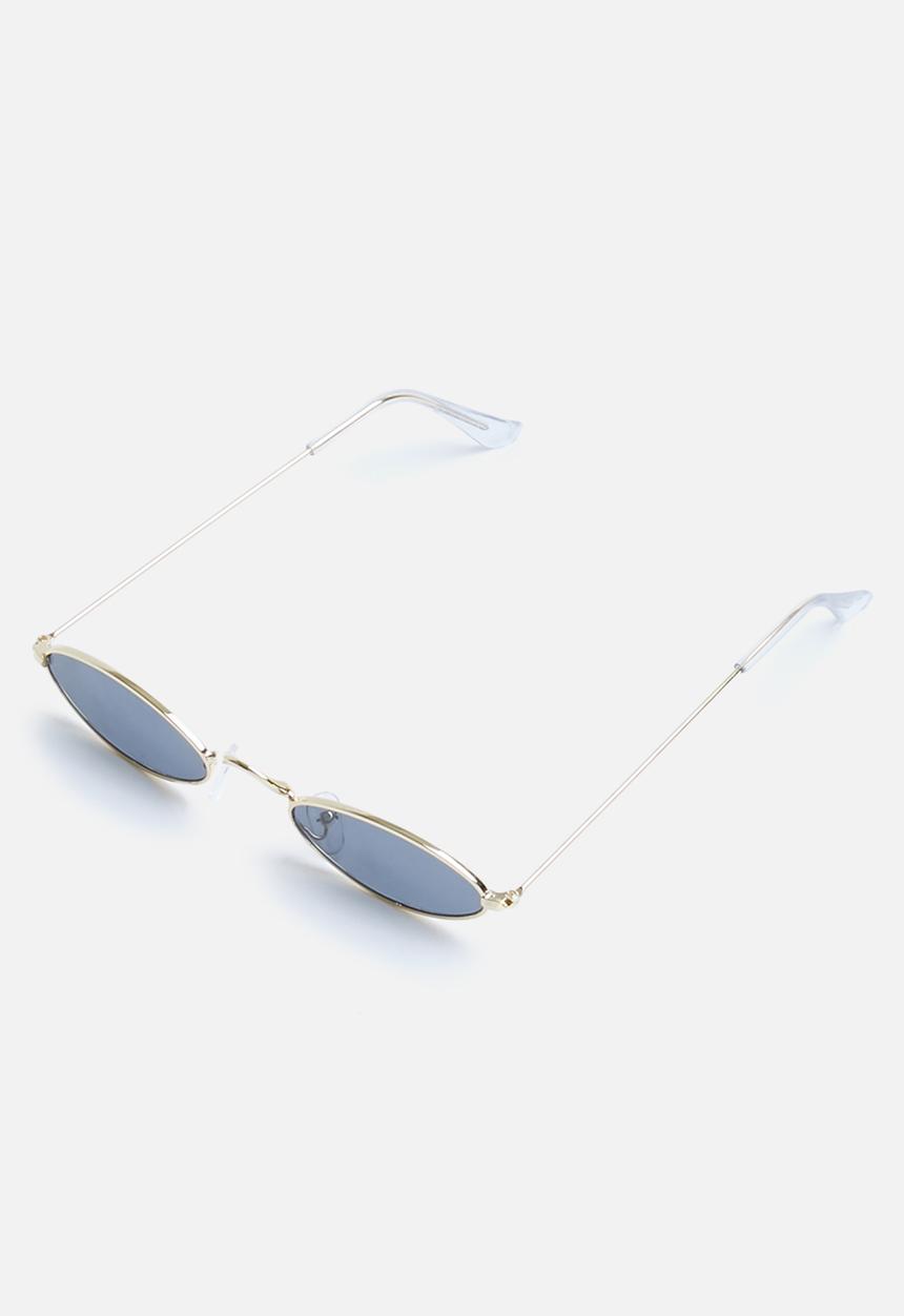 Superbalist - Dakota small oval sunglasses - gold & black