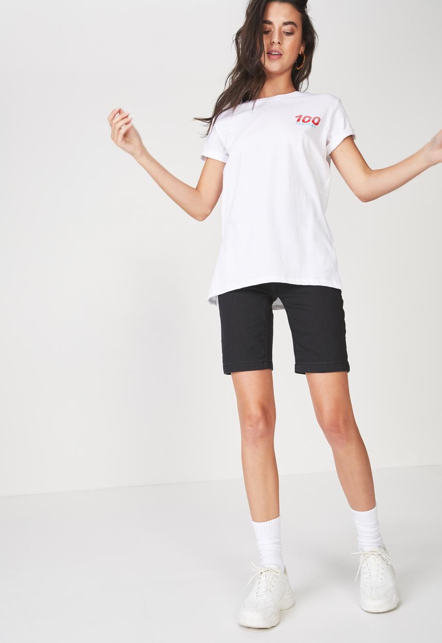 Cotton On - Tbar fox 100 percent T-shirt - white