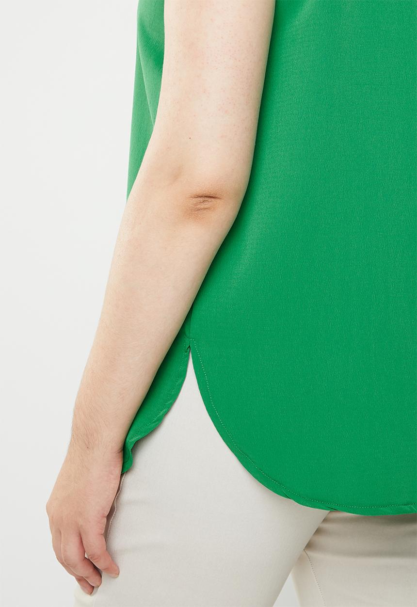 edit Plus - Front button shirt - green