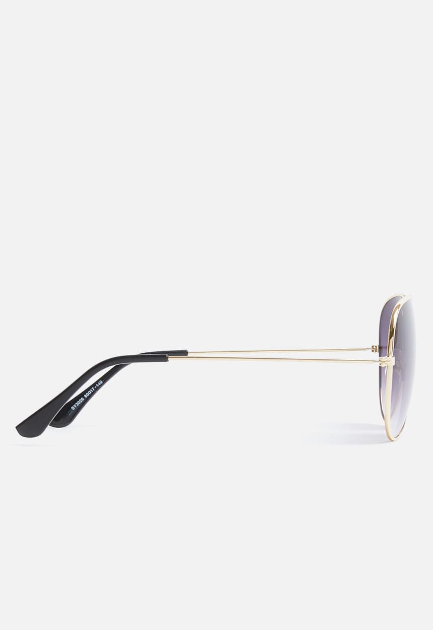 Superbalist - Cole aviator sunglasses - gold & purple