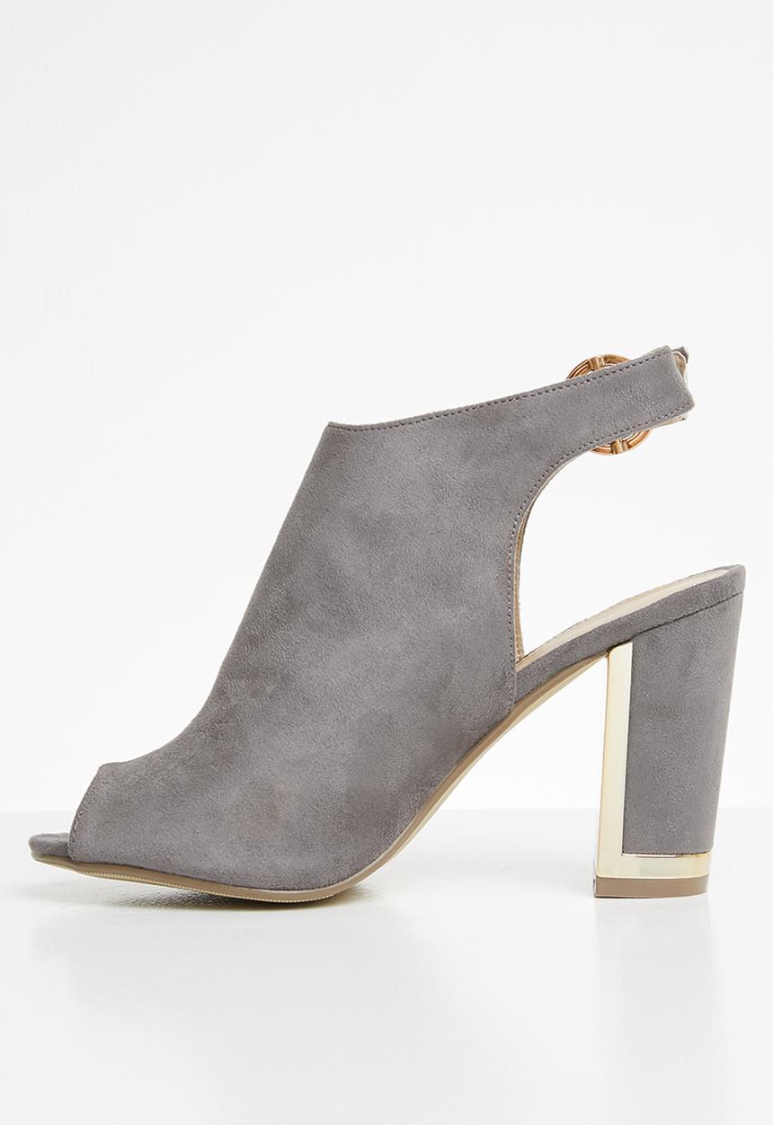 Miss Black - Aimee heel - grey