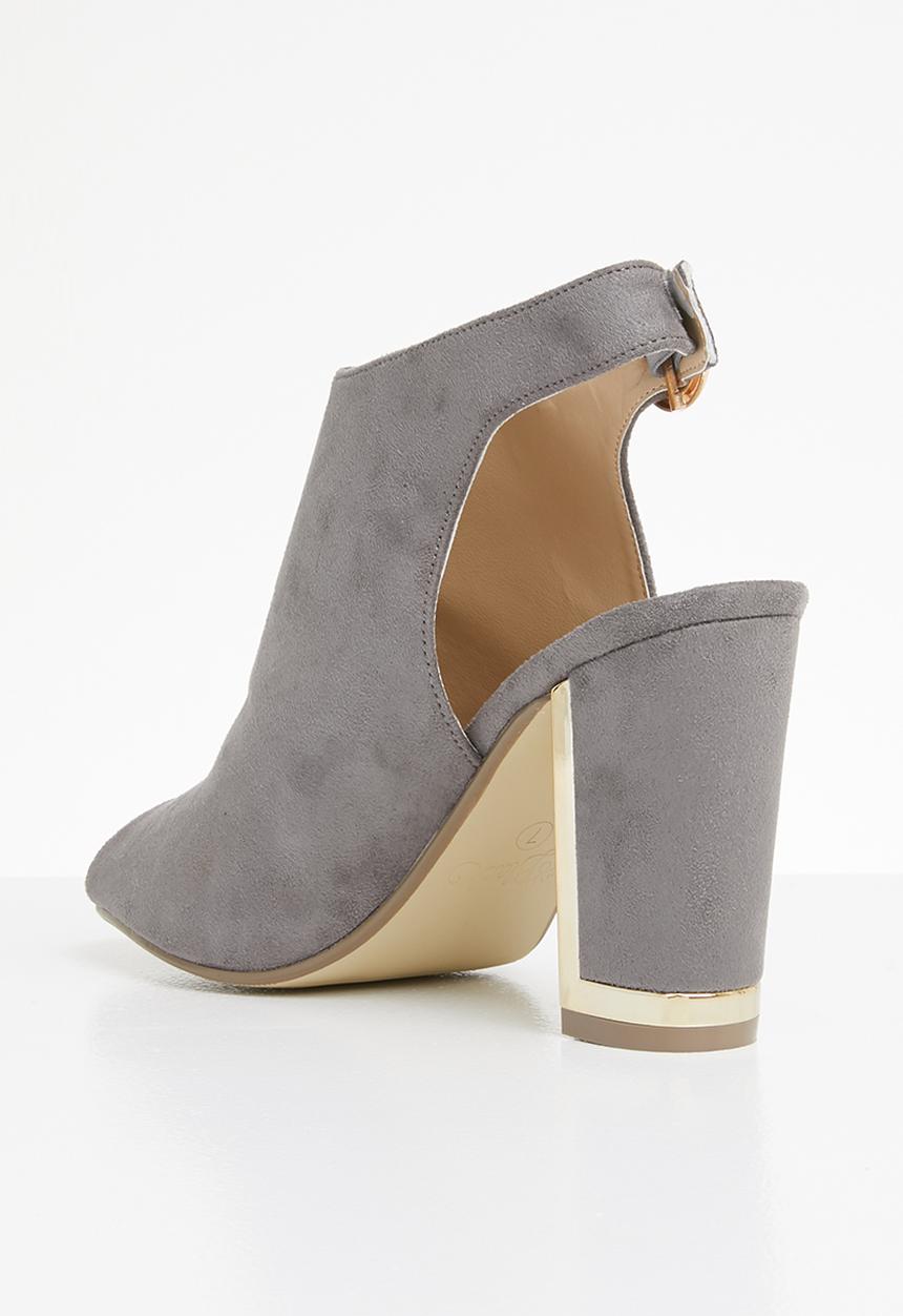 Miss Black - Aimee heel - grey