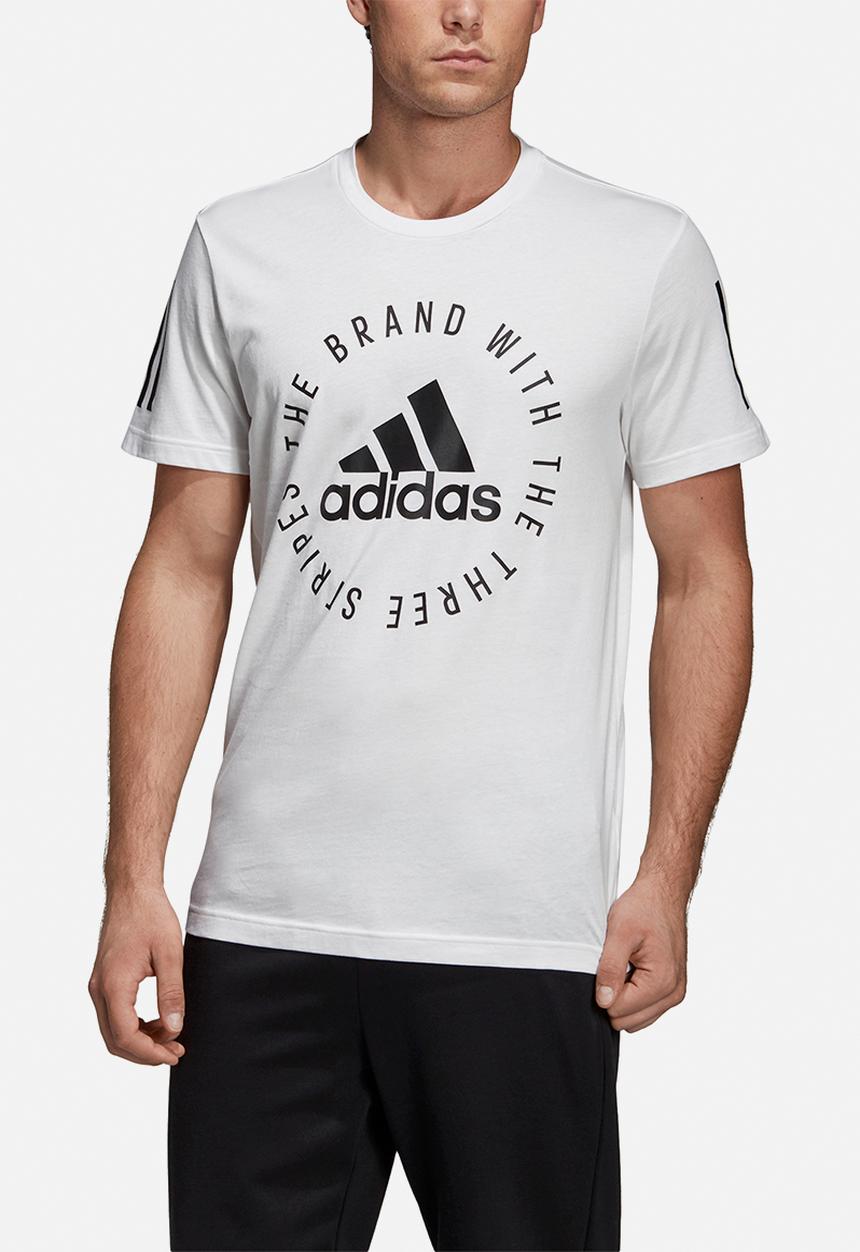 adidas Performance - Sid crew short sleeve tee - white & black