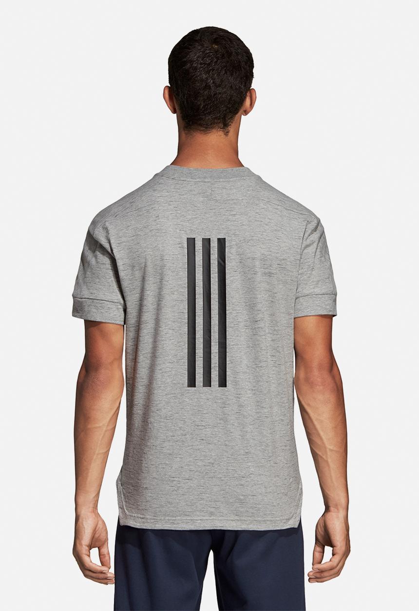 adidas Performance - ID 3 stripe tee - grey