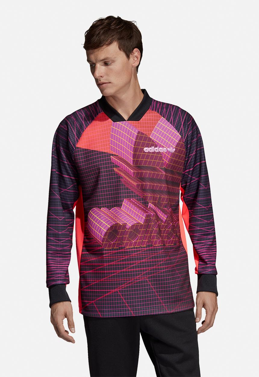 adidas Originals - 3D Goalie polo - purple & black