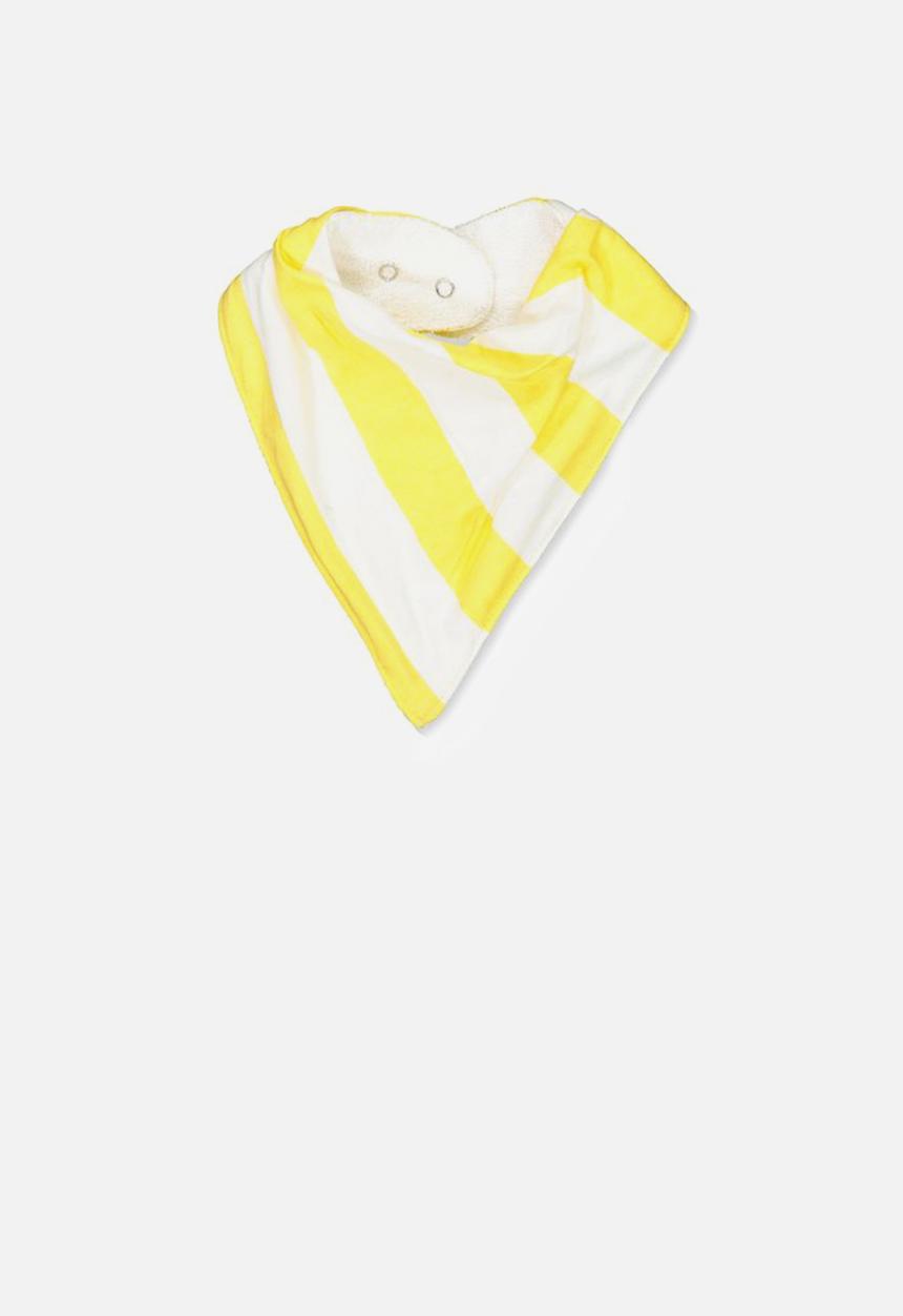 Cotton On - Dribble bib - yellow & white 