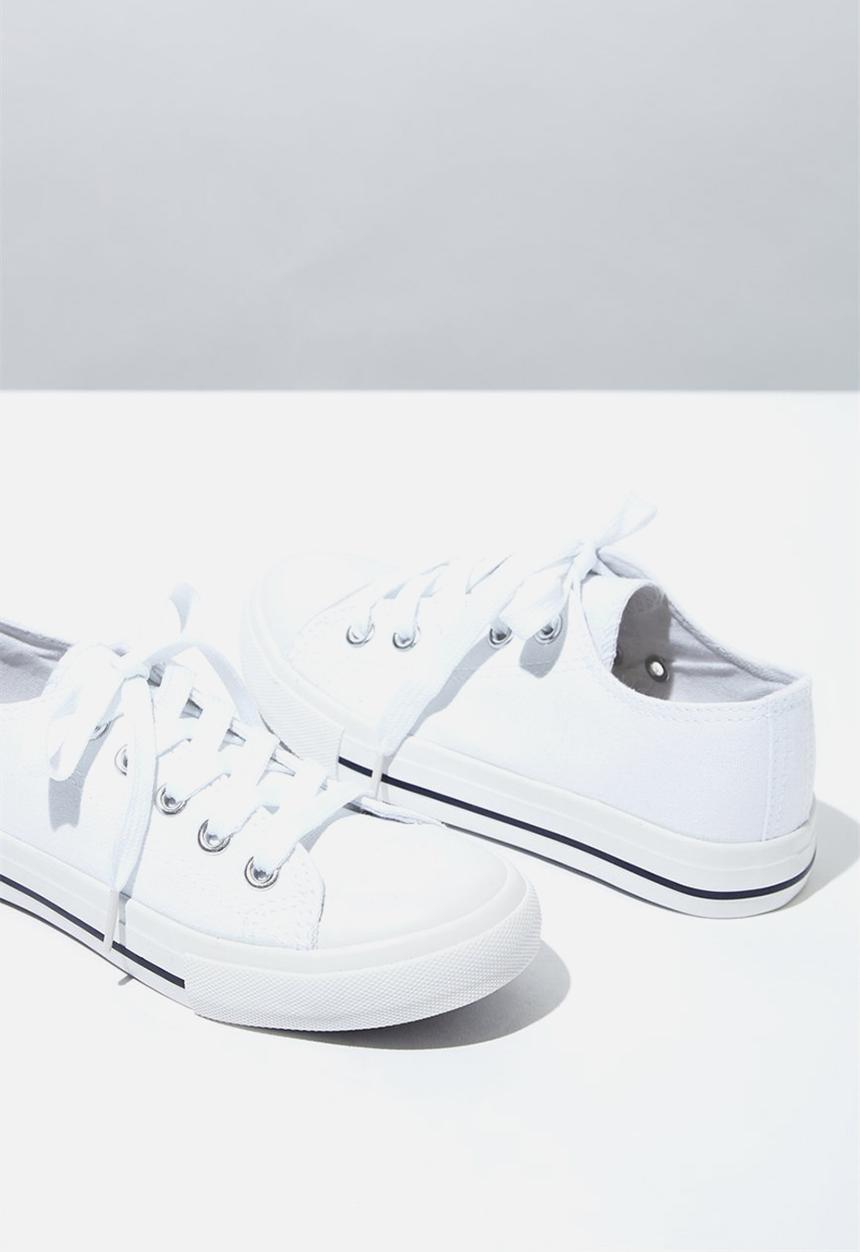 Cotton On - Classic trainer lace up - white