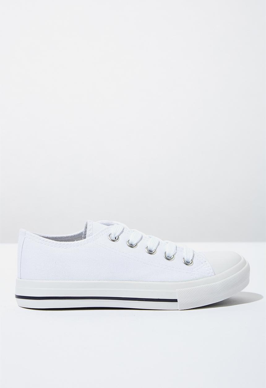 Cotton On - Classic trainer lace up - white