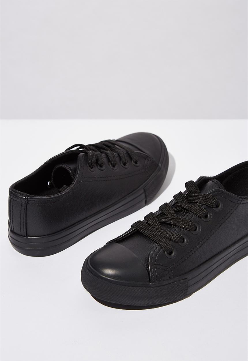 Cotton On - Classic trainer lace-up - black