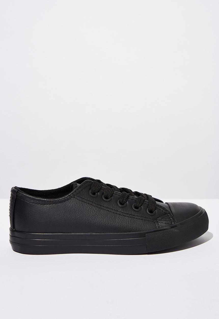 Cotton On - Classic trainer lace-up - black