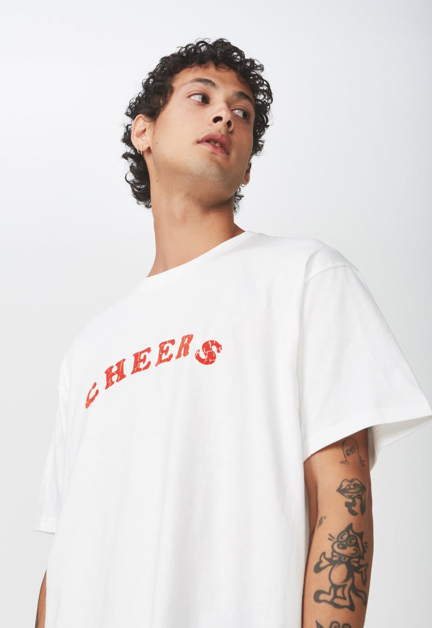Cotton On - Cheers Dylan tee - white
