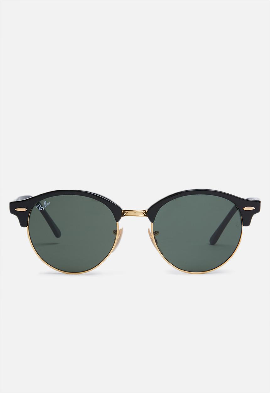 Ray-Ban - Clubround sunglasses  51mm - black & green
