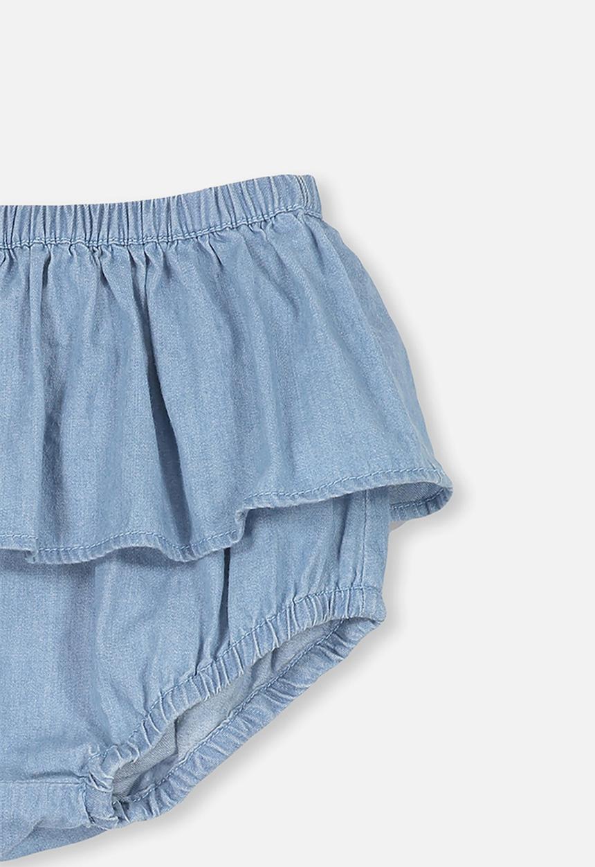 Cotton On - Sadie ruffle bloomer - blue