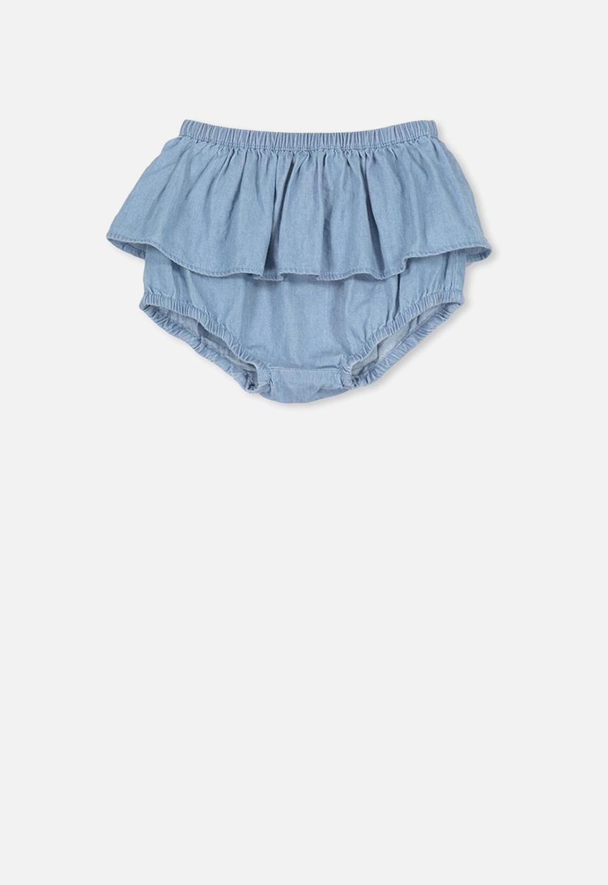 Cotton On - Sadie ruffle bloomer - blue