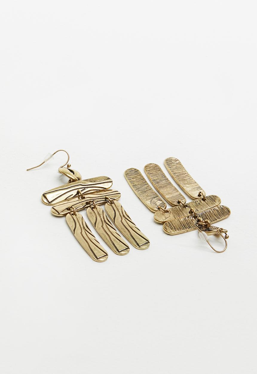 Superbalist - Gizele hammered earrings - gold