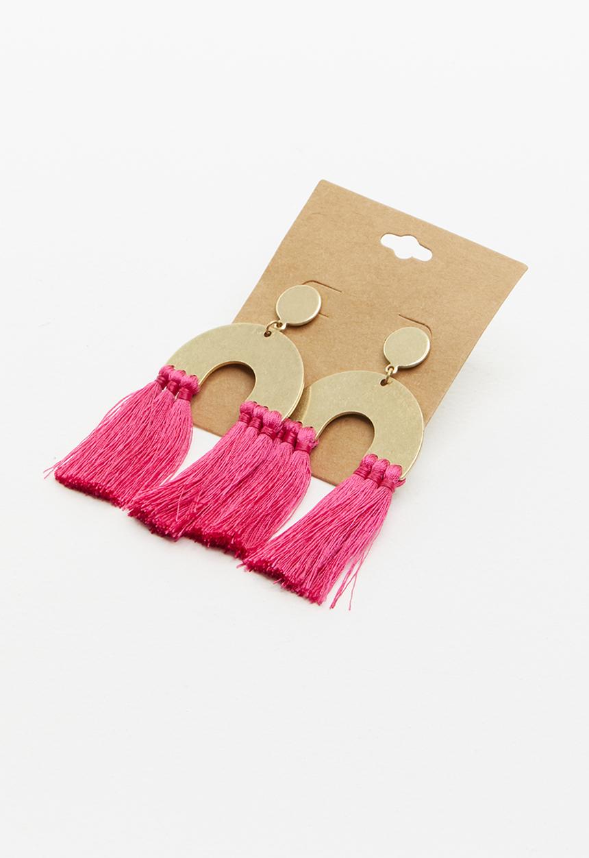 Superbalist - Molly tassel earrings - pink 
