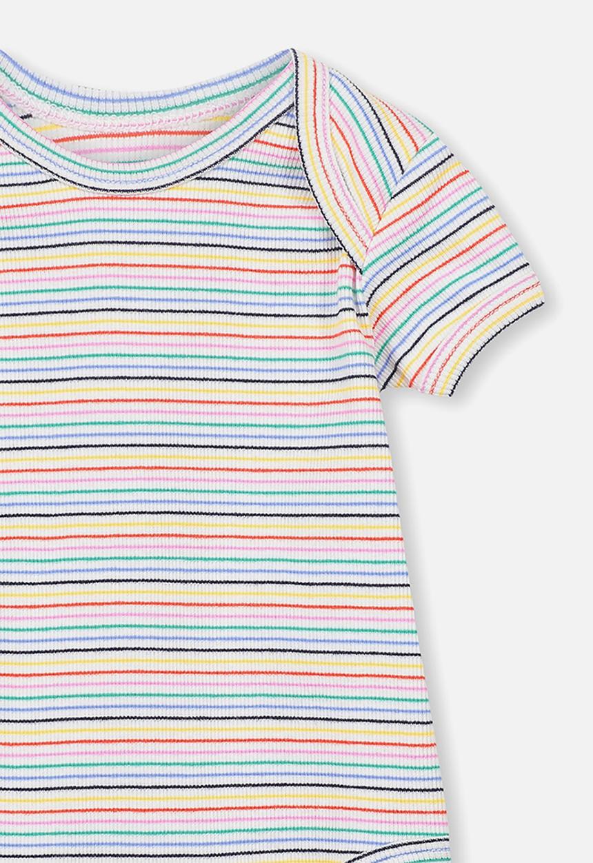Cotton On - Mini short sleeve lettuce edge bubby-suit - multi 