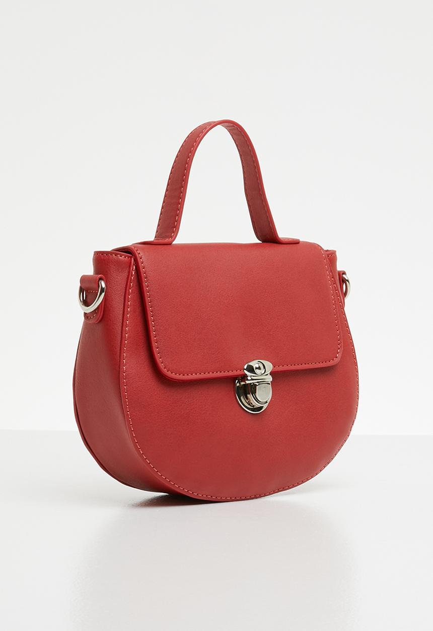 Superbalist - Structured round crossbody - red