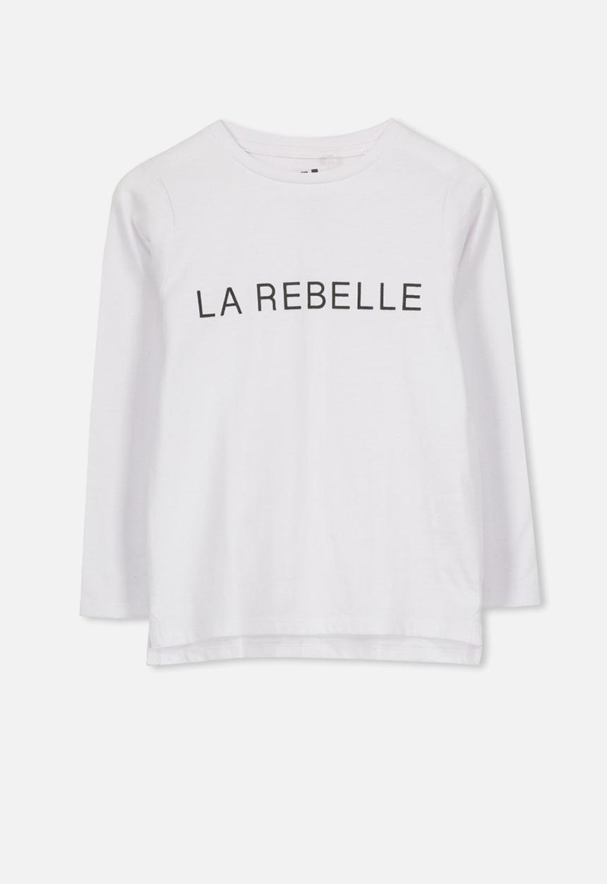 Cotton On - Penelope long sleeve tee - white 