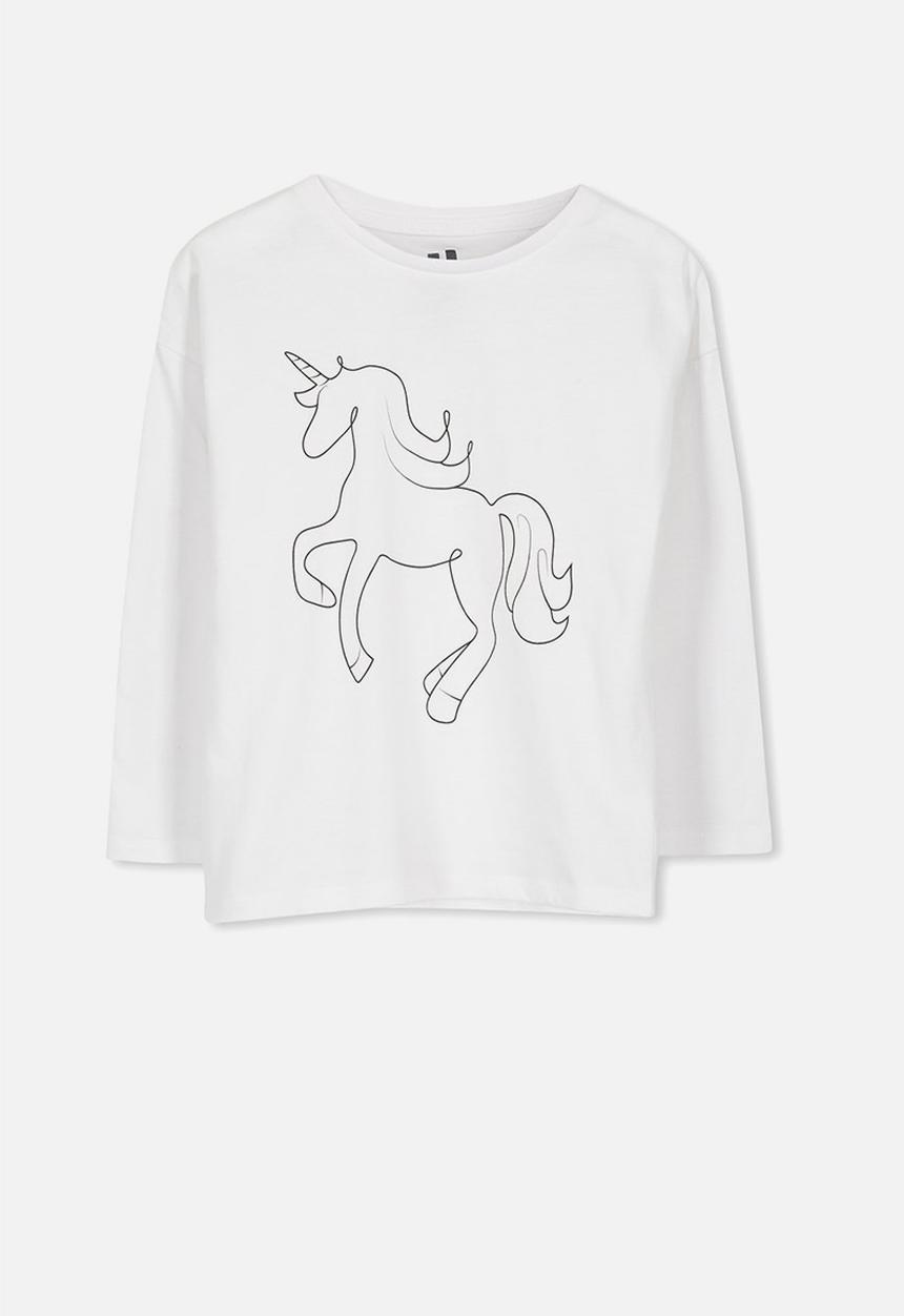 Cotton On - Penelope long sleeve tee - white 