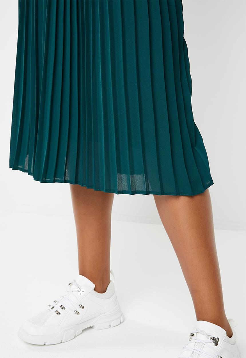 Superbalist - Pleated skirt - green