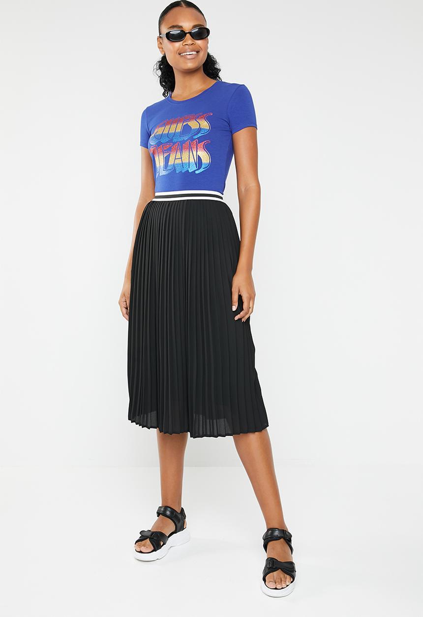 GUESS - Retro glitter R3 tee - blue