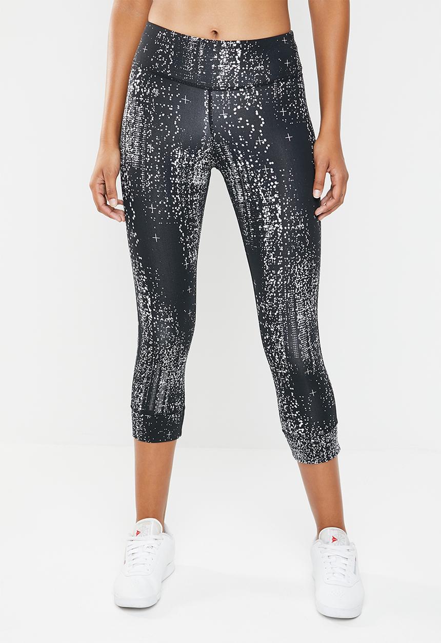 Reebok - Os lux 3/4 tights - black & white 