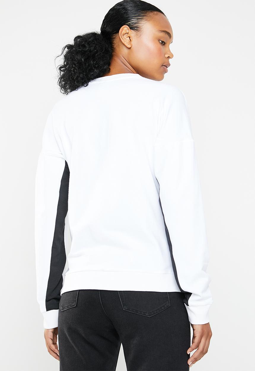 Reebok Classic - Classic big logo crew sweatshirt  - white