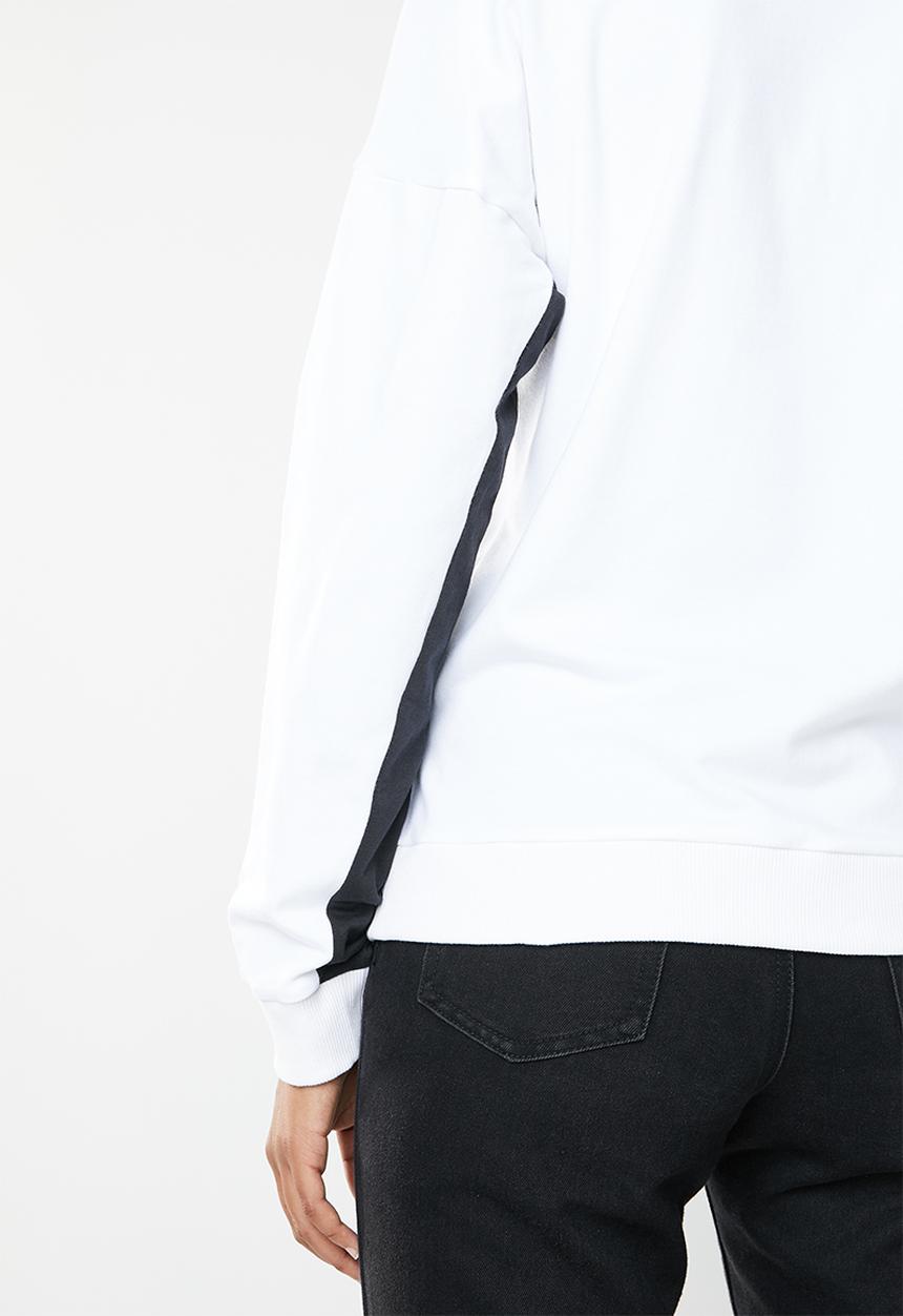 Reebok Classic - Classic big logo crew sweatshirt  - white