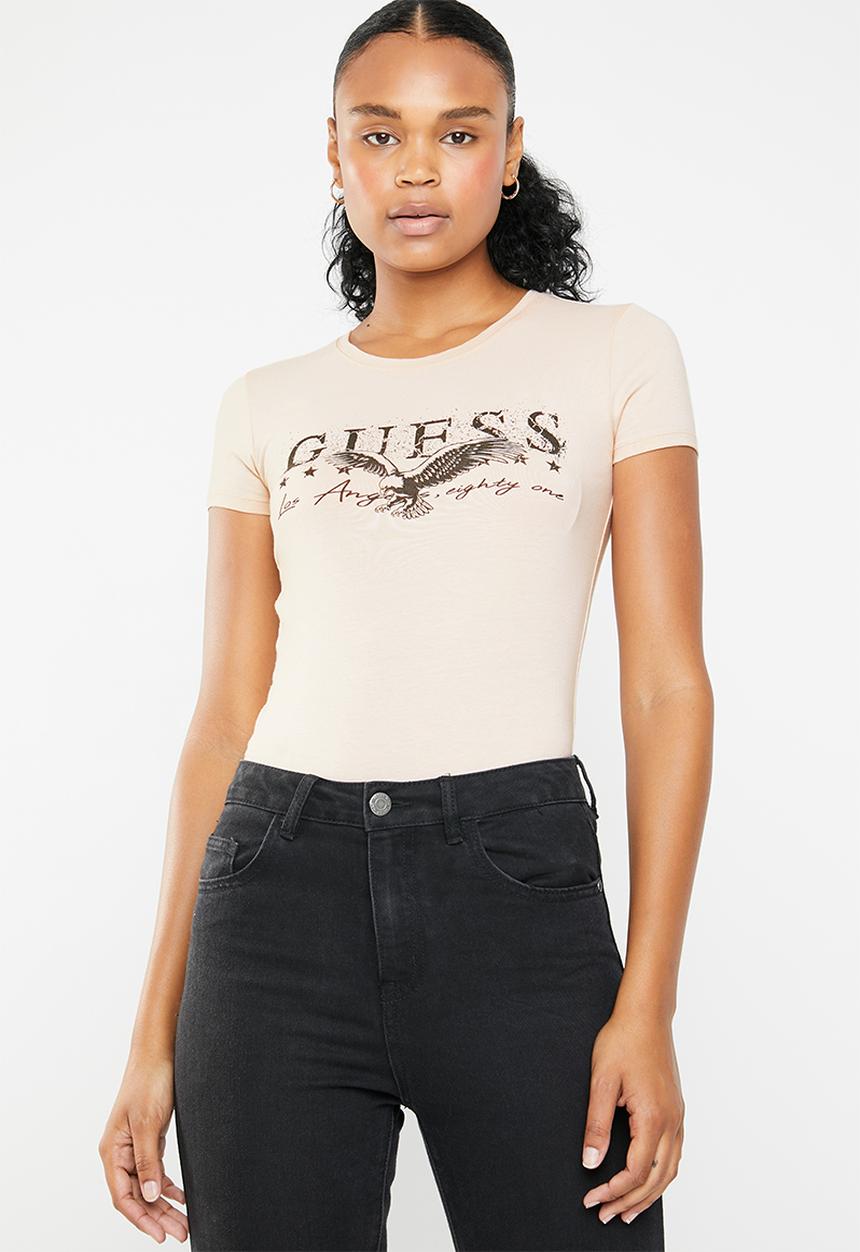 GUESS - Short sleeve eagle tee - pink