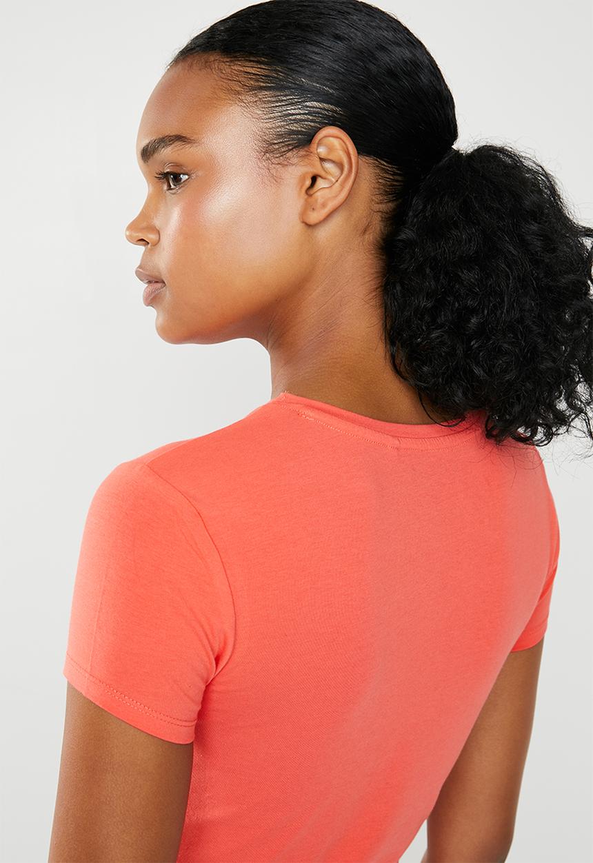 GUESS - Short sleeve classics tee - coral