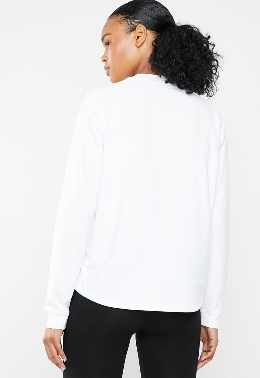 adidas - S25 long sleeve training tee - white