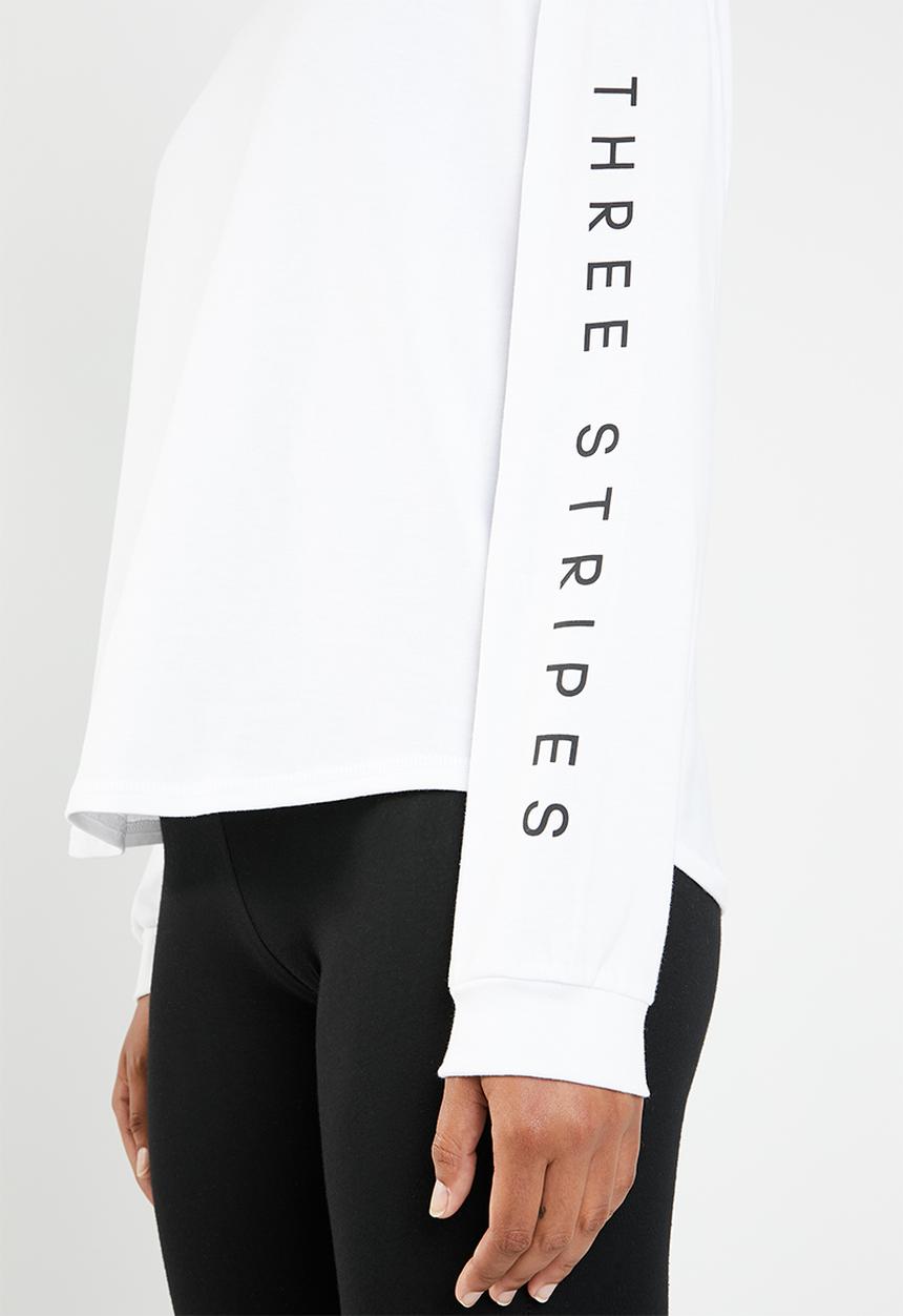 adidas - S25 long sleeve training tee - white