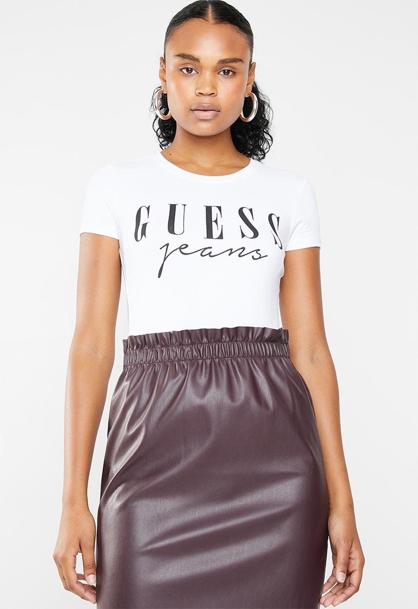 GUESS - Short sleeve classics tee - white