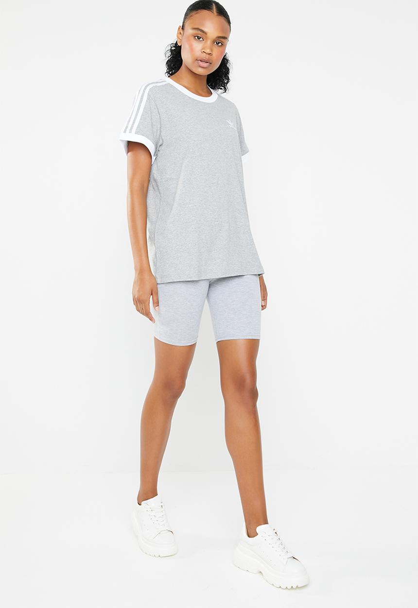 adidas Originals - 3 Stripe tee - grey 