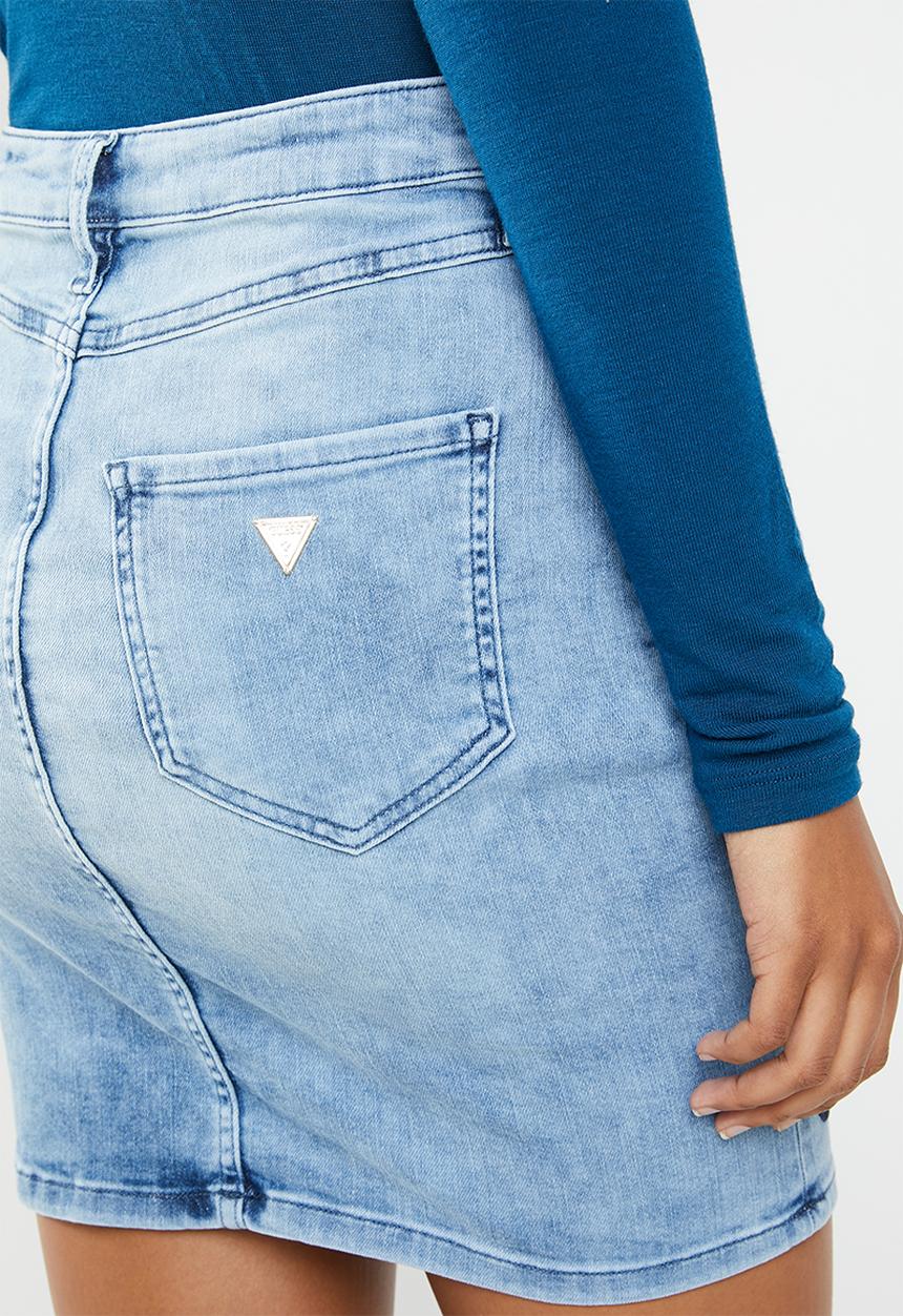GUESS - Embroidered skirt - blue