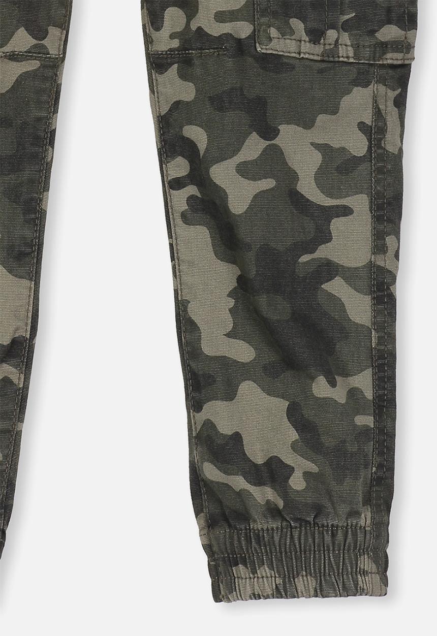 Cotton On - Joe cuffed pant - green 
