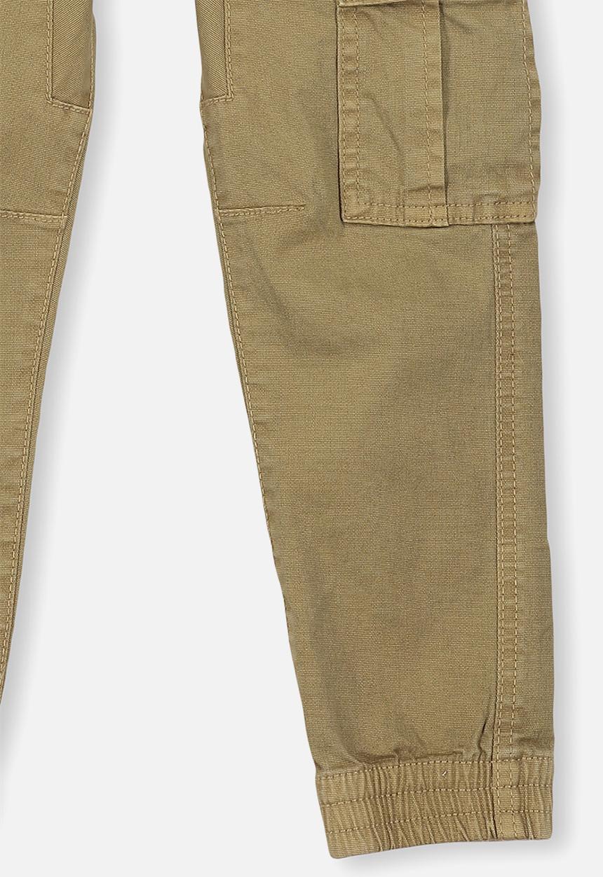 Cotton On - Joe cuffed pant - brown 