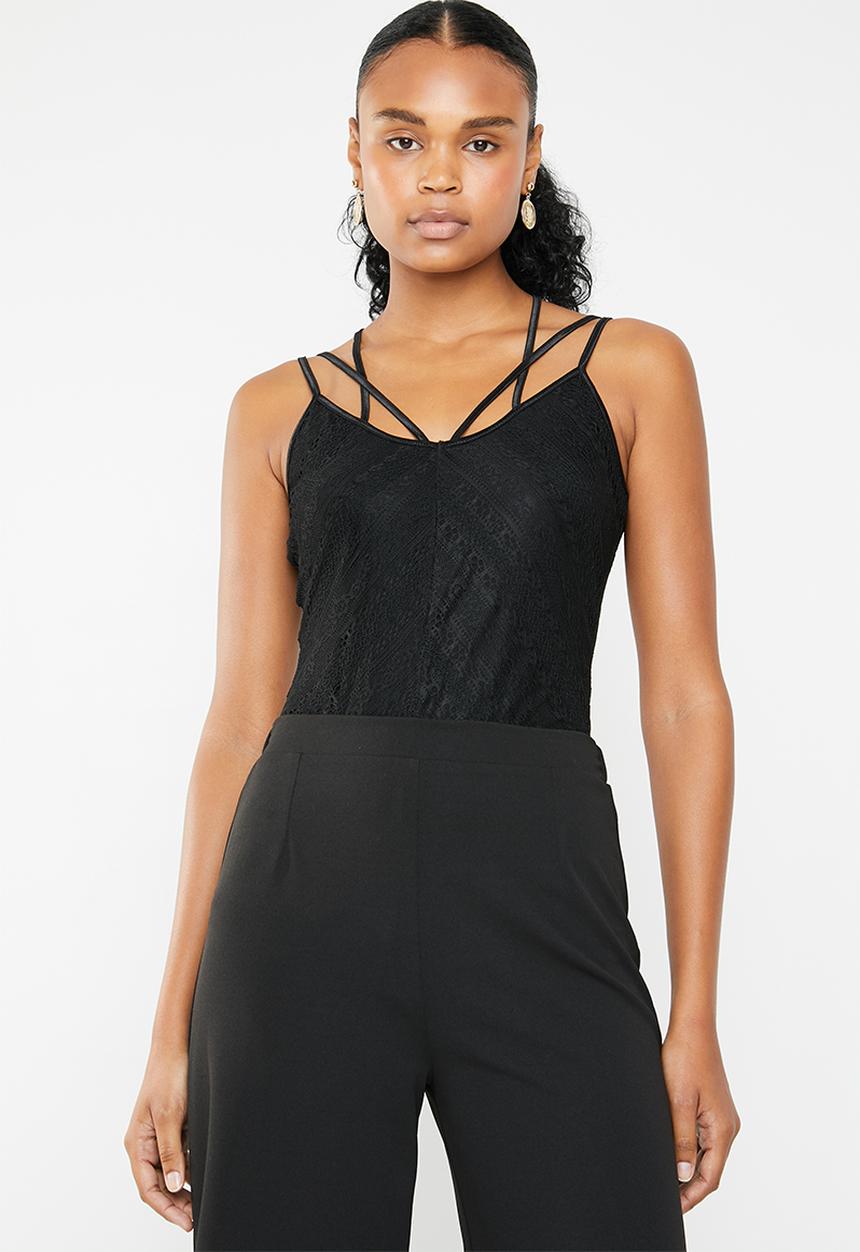 GUESS - Nadine lace top - black