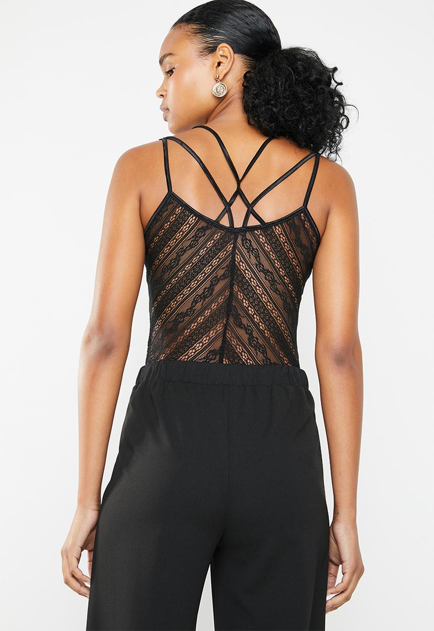 GUESS - Nadine lace top - black