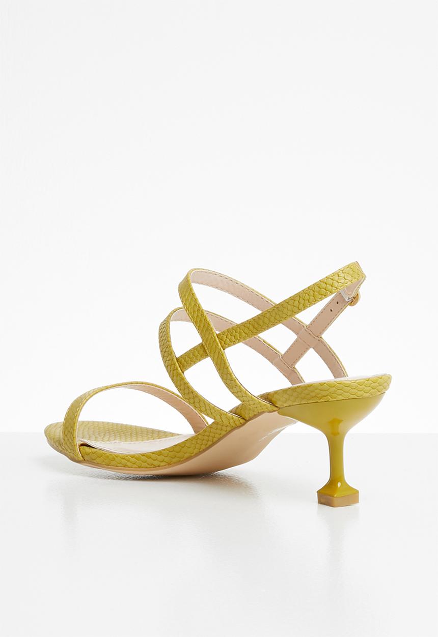 Miss Black - Della heel - yellow