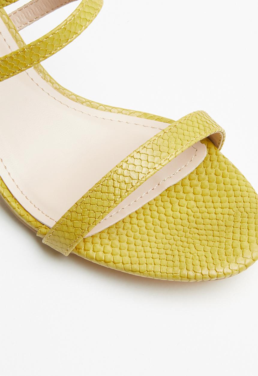 Miss Black - Della heel - yellow