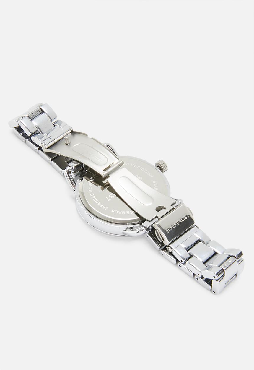 Superbalist - Noah chain strap watch - silver