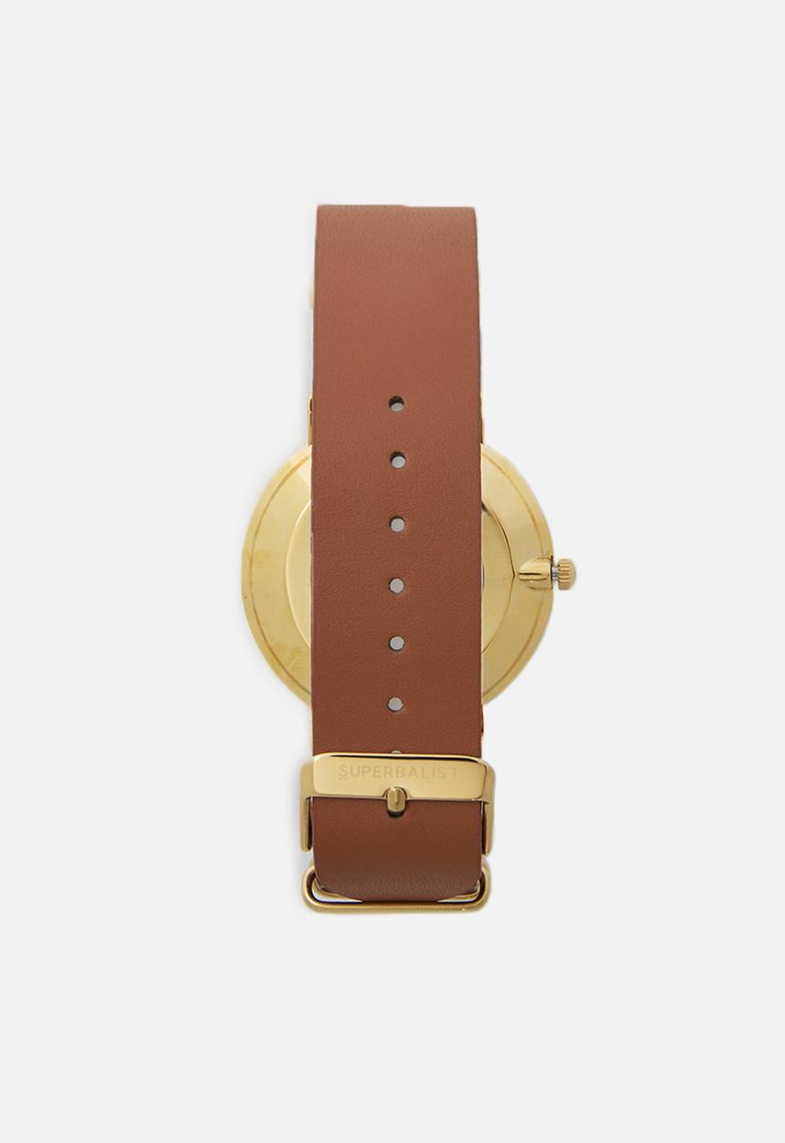 Superbalist - Charlie leather watch - brown