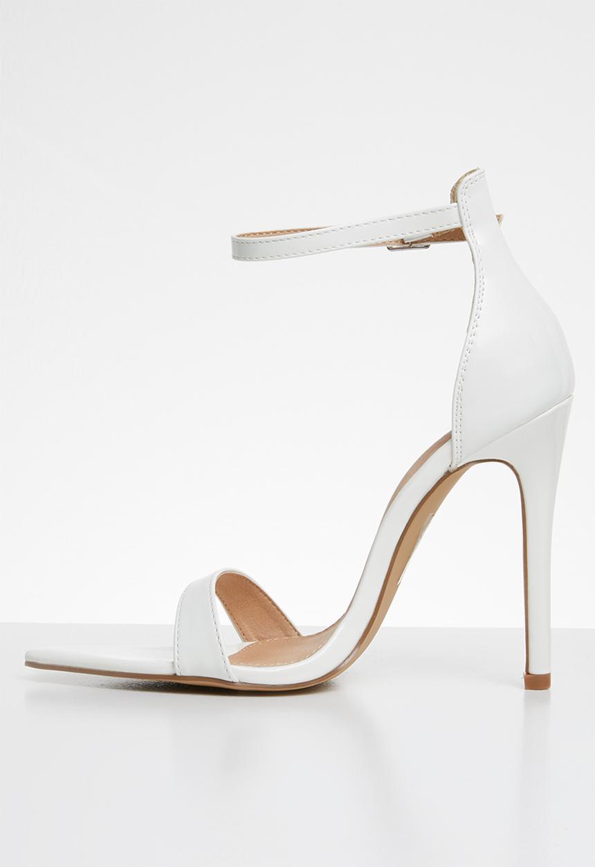 Public Desire - Ace sharp point toe barely there heel - white  