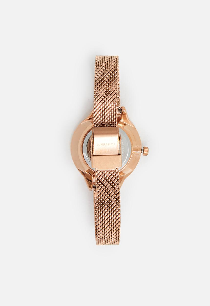 Superbalist - Cara mesh watch - rose gold
