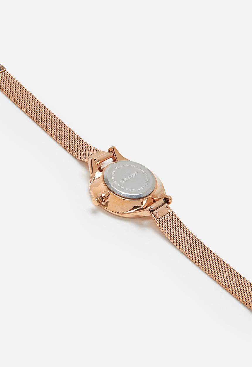 Superbalist - Cara mesh watch - rose gold
